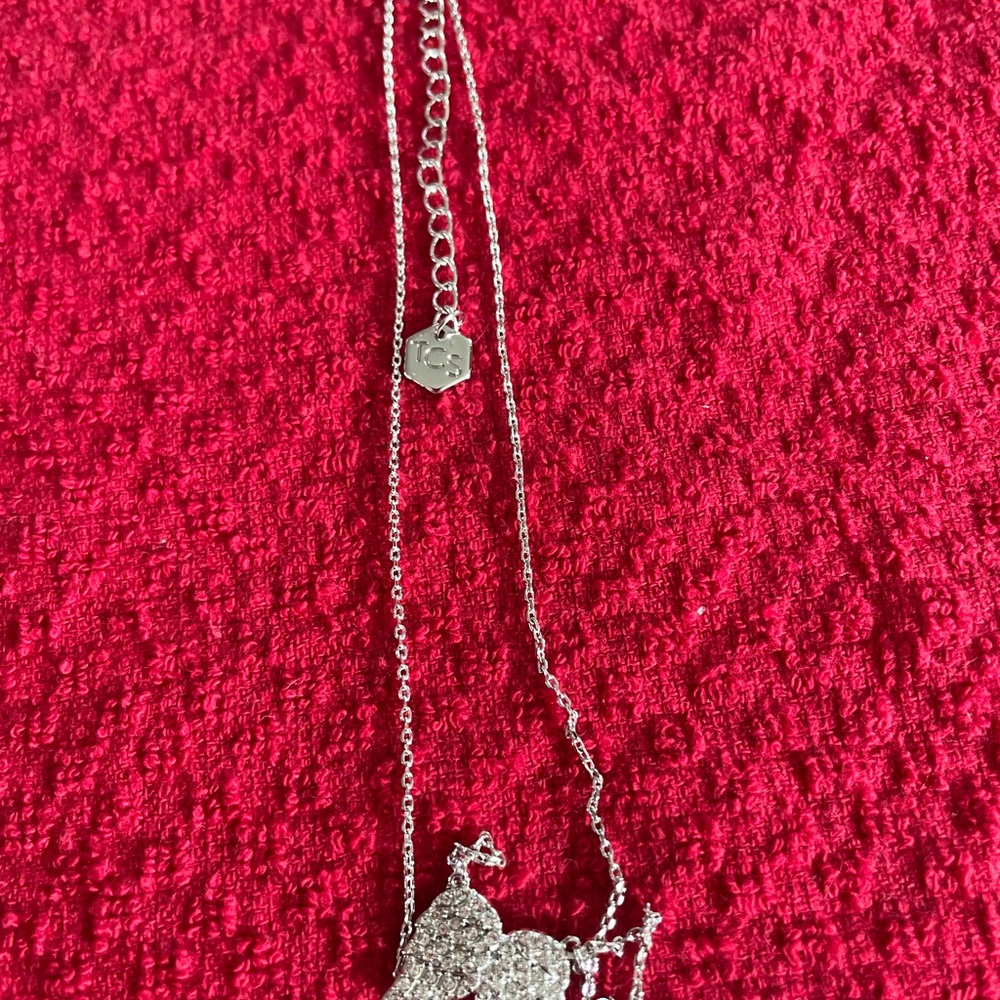 Swarovski Silver Necklace with Crystal Accents